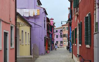 Pulau Burano, Italia Pulau Burano cara pergi dari Venesia
