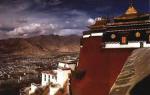 Thar Palace Potala Tibet.  Potala-palasset.  Tibet.  Store Vesthallen
